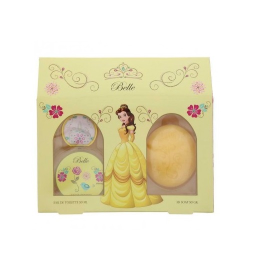 ESTUCHE DISNEY BELLE NIÑA 50ML EDT + JABON