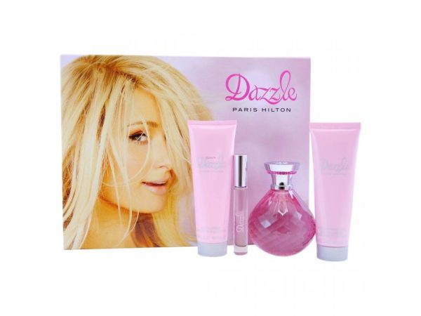 ESTUCHE PARIS HILTON DAZZLE MUJER 4PZS 125ML EDP + 10ML + GEL DE BAÑO + CREMA - Image 1
