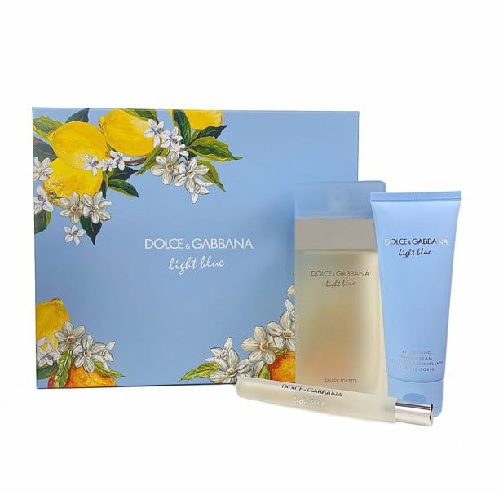 estuche-light-blue-mujer.jpg ESTUCHE DOLCE & GABBANA LIGHT BLUE MUJER 3PZS GRANDE 100ML EDT + 10ML EDT+ CREMA - Image 1